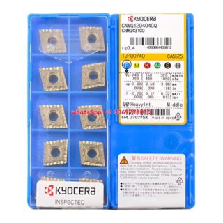 Original Kyocera CNMG120404-CQ CA5525 Carbide Insert - Diamond 80° | Steel (10 PCS)