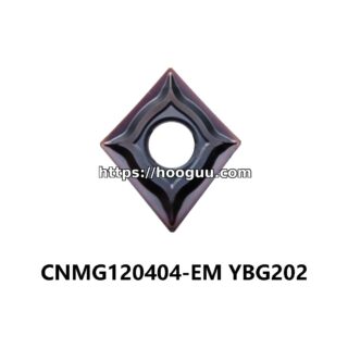 Original ZCC-CT CNMG120404-EM YBG202 Carbide Turning Insert - Diamond 80° | Steel, Stainless Steel (10 PCS)