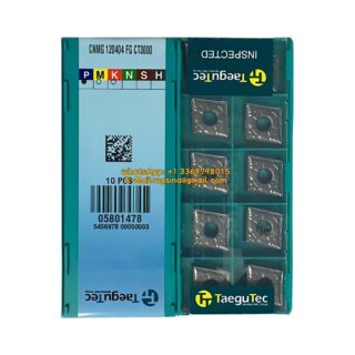 Original TaeguTec CNMG120404-FG CT3000 Carbide Insert - Diamond 80° (10 PCS)