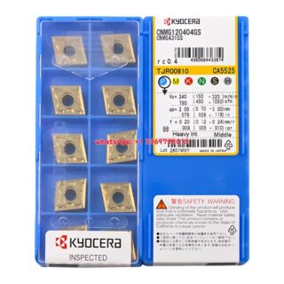 Original Kyocera CNMG120404-GS CA5525 Carbide Insert - Diamond 80° | Steel (10 PCS)