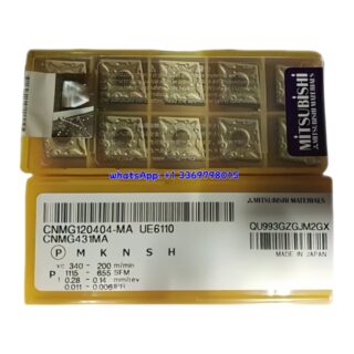 Original Mitsubishi CNMG120404-MA UE6110 Carbide Insert - Diamond 80° | Steel & More (10 PCS)