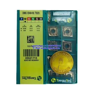 Original TaeguTec CNMG120404-ML TT9225 Carbide Insert - Diamond 80° | Steel & More (10 PCS)