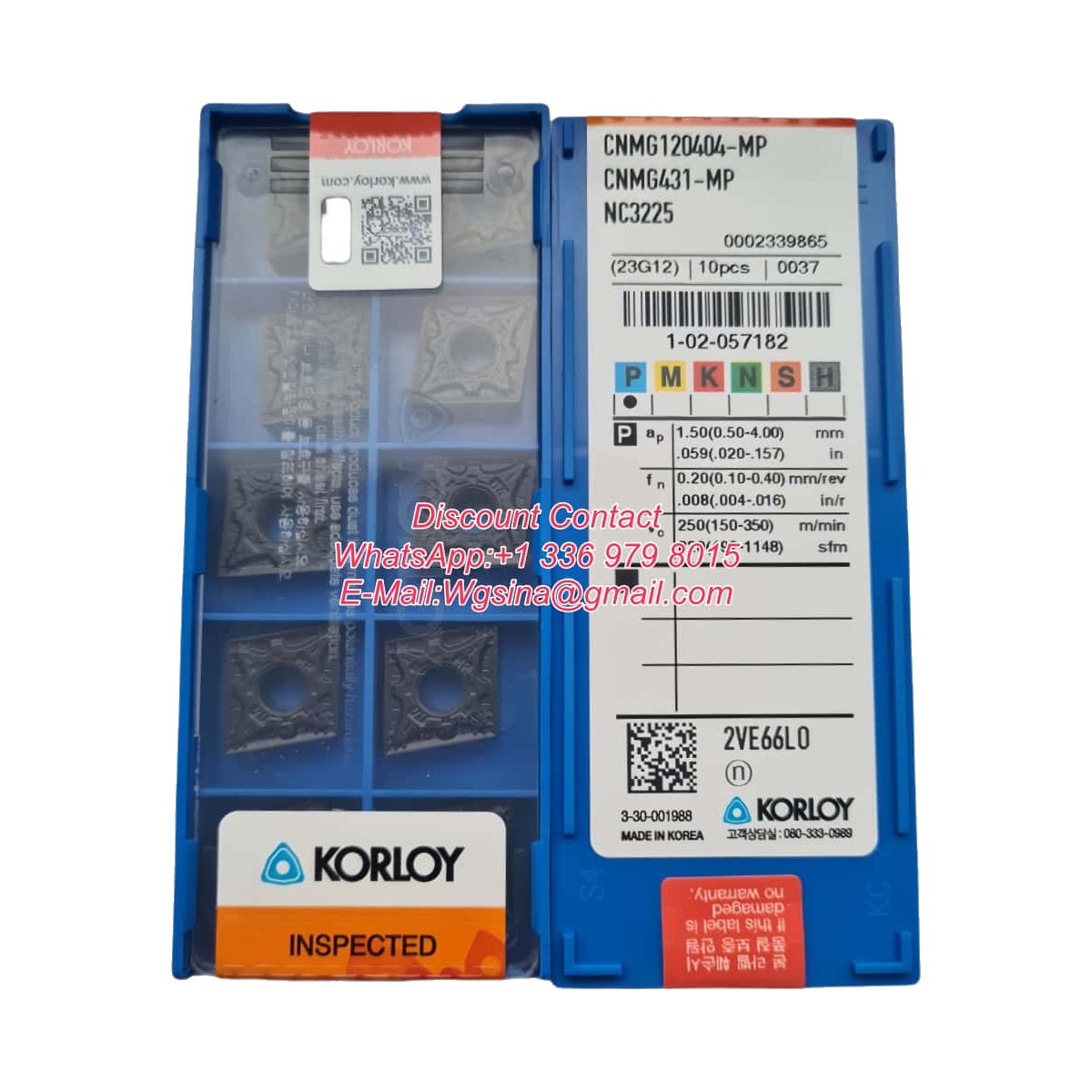 CNMG120404-MP NC3225 CNMG431