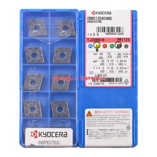 Original Kyocera CNMG120404-MQ PR1125 Carbide Insert - Diamond 80° (10 PCS)