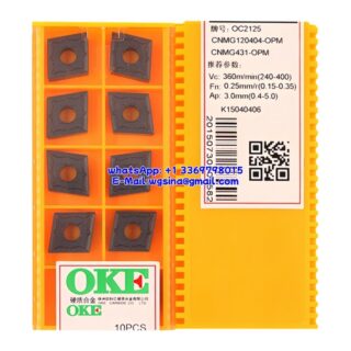 Original OKE CNMG120404-OPM OC2125 Carbide Insert - Diamond 80° (10 PCS)