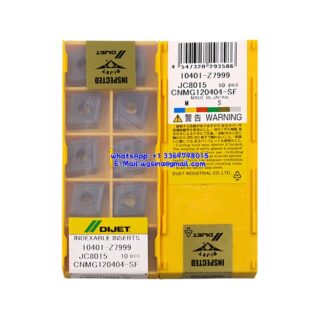 Original DIJET CNMG120404-SF JC8015 Carbide Insert - Diamond 80° (10 PCS)