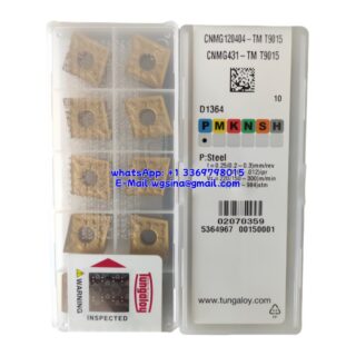 Original Tungaloy CNMG120404-TM T9015 Carbide Insert - Diamond 80° (10 PCS)