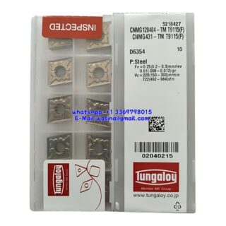 Original Tungaloy CNMG120404-TM T9115 Carbide Insert - Diamond 80° | Steel (10 PCS) CNMG120404-TM T9115(F)