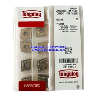 Original Tungaloy CNMG120404-TM T9125 Carbide Insert - Diamond 80° | Steel (10 PCS) CNMG120404-TM T9125(F)
