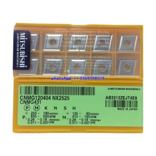 Original Mitsubishi CNMG120404 NX2525 Carbide Insert - Diamond 80° | Steel (10 PCS)