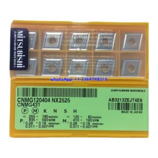 Original Mitsubishi CNMG120404 NX2525 Carbide Insert - Diamond 80° | Steel & More (10 PCS)