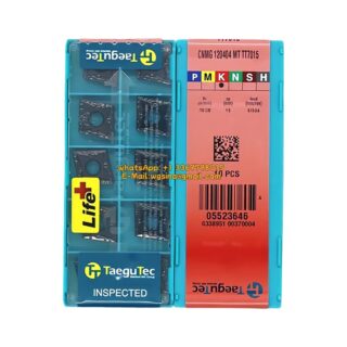 Original TaeguTec CNMG120404 TT7015 Carbide Insert - Diamond 80° (10 PCS)