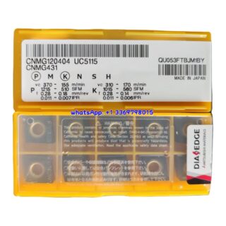 Original Mitsubishi CNMG120404 UC5115 Carbide Insert - Diamond 80° | Steel, Stainless Steel (10 PCS)
