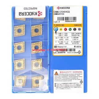 Original Kyocera CNMG120412CQ CA510 Carbide Turning Insert - Diamond 80° (10 PCS)