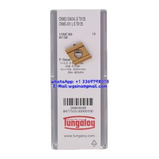 Original Tungaloy CNMG120404L-S-T9125 T9125 Carbide Insert - Diamond 80° | Steel (10 PCS)