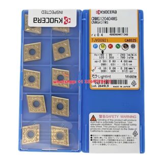 Original Kyocera CNMG120404MS CA6525 Carbide Insert - Diamond 80° | Steel (10 PCS)
