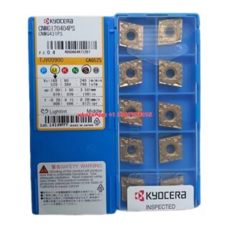 Original Kyocera CNMG120404PS CA6525 Carbide Insert - Diamond 80° | Steel (10 PCS)