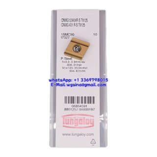 Original Tungaloy CNMG120404R-S-T9125 T9125 Carbide Insert - Diamond 80° | Steel (10 PCS)