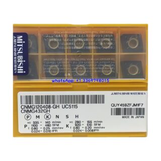 Original Mitsubishi CNMG120408-GH UC5115 Carbide Insert - Diamond 80° | Steel (10 PCS)