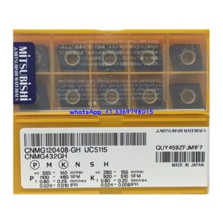 Original Mitsubishi CNMG120408-GH UC5115 Carbide Insert - Diamond 80° | Steel, Cast Iron (10 PCS)