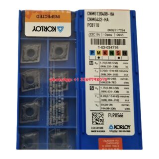 Original Korloy CNMG120408-HA PC8110 Carbide Turning Insert - Diamond 80° (10 PCS)