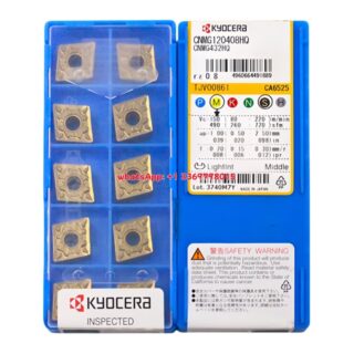 Original Kyocera CNMG120408-HQ CA6525 Carbide Insert - Diamond 80° | Steel (10 PCS)