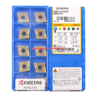 Original Kyocera CNMG120408-HS CA5525 Carbide Insert - Diamond 80° | Steel (10 PCS)