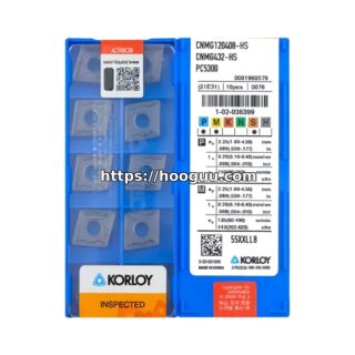 Original Korloy CNMG120408-HS PC5300 Carbide Turning Insert - Diamond 80° | Steel & More