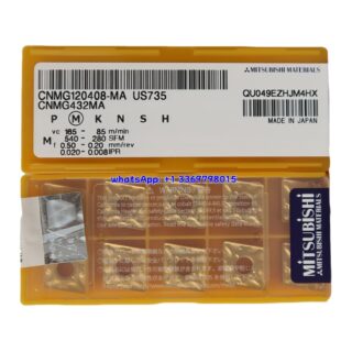 Original Mitsubishi CNMG120408-MA-US735 US735 Carbide Insert - Diamond 80° | Steel & More (10 PCS)