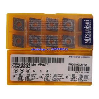 Original Mitsubishi CNMG120408-MA-VP15TF VP15TF Carbide Insert - Diamond 80° | Steel, Carbon Steel (10 PCS)