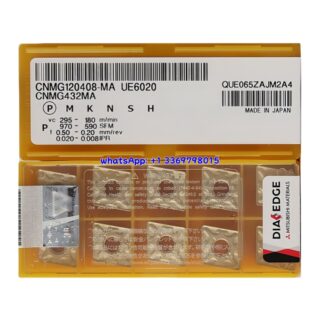 Original Mitsubishi CNMG120408-MA UE6020 Carbide Insert - Diamond 80° | Steel & More (10 PCS)