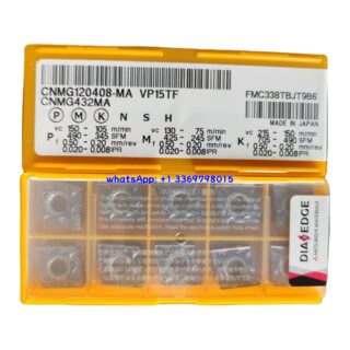 Original Mitsubishi CNMG120408-MA VP15TF Carbide Insert - Diamond 80° | Steel, Carbon Steel (10 PCS)