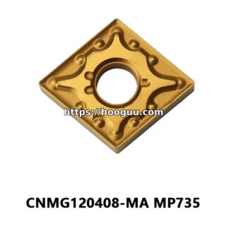 Original Mitsubishi CNMG120408-MA MP735 Carbide Turning Insert - Diamond 80° (10 PCS)