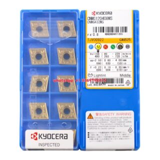 Original Kyocera CNMG120408-MS CA6525 Carbide Insert - Diamond 80° | Steel (10 PCS)