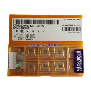 Original Mitsubishi CNMG120408-MS US735 Carbide Insert - Diamond 80° | Steel (10 PCS)