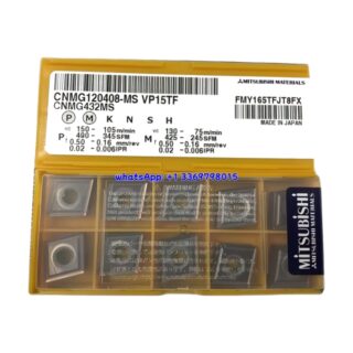 Original Mitsubishi CNMG120408-MS VP15TF Carbide Insert - Diamond 80° | Steel, Stainless Steel (10 PCS)