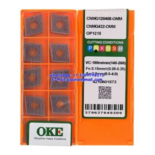 Original OKE CNMG120408-OMM OP1215 Carbide Insert - Diamond 80° (10 PCS)