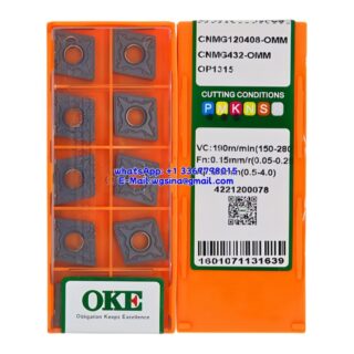 Original OKE CNMG120408-OMM OP1315 Carbide Insert - Diamond 80° (10 PCS)