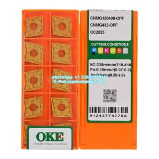 Original OKE CNMG120408-OPF OC2025 Carbide Insert - Diamond 80° (10 PCS)