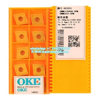 Original OKE CNMG120408-OPM OC2025 Carbide Insert - Diamond 80° (10 PCS)