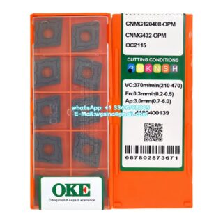 Original OKE CNMG120408-OPM OC2115 Carbide Insert - Diamond 80° (10 PCS)