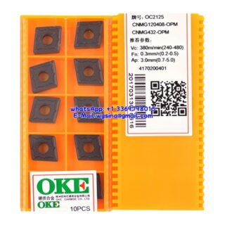 Original OKE CNMG120408-OPM OC2125 Carbide Insert - Diamond 80° (10 PCS)
