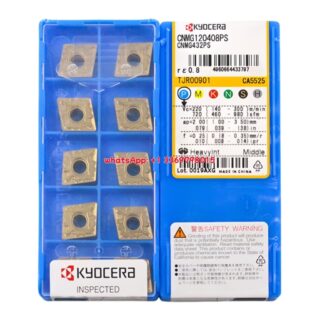 Original Kyocera CNMG120408-PS CA5525 Carbide Insert - Diamond 80° | Steel (10 PCS)