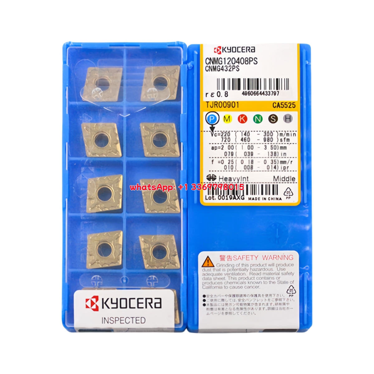 Kyocera CNMG120408-PS CA5525 Carbide Insert - Diamond 80° | Steel & More (10 PCS)