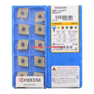 Original Kyocera CNMG120408-PT CA5525 Carbide Insert - Diamond 80° | Steel (10 PCS)