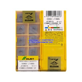 Original DIJET CNMG120408-SF JC8015 Carbide Insert - Diamond 80° (10 PCS)