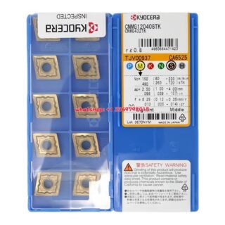 Original Kyocera CNMG120408-TK CA6525 Carbide Insert - Diamond 80° | Steel (10 PCS)