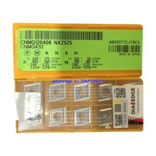 Original Mitsubishi CNMG120408 NX2525 Carbide Insert - Diamond 80° | Steel (10 PCS)