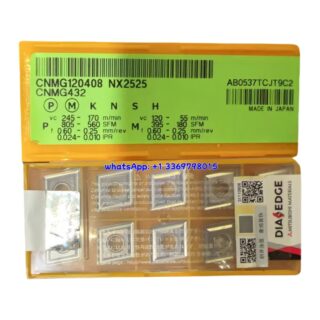 Original Mitsubishi CNMG120408 NX2525 Carbide Insert - Diamond 80° | Steel & More (10 PCS)