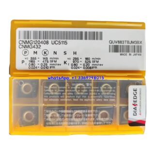 Original Mitsubishi CNMG120408 UC5115 Carbide Insert - Diamond 80° | Steel (10 PCS)